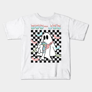 Spooky Season Cute Ghost Halloween Costume Boujee Boo-Jee Kids T-Shirt